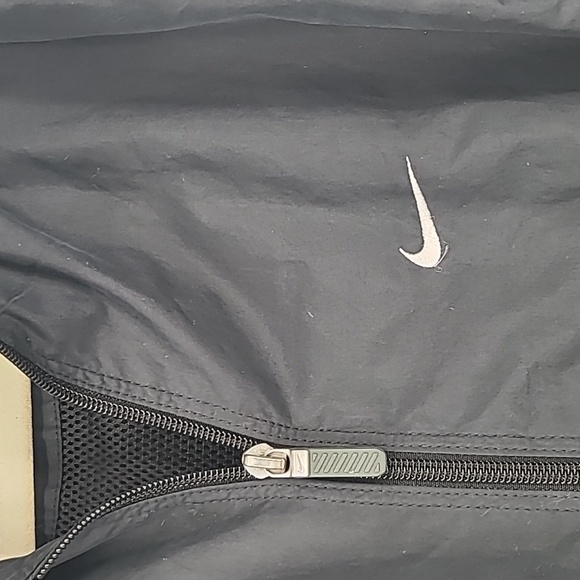 Vintage Nike windbreaker jacket medium black white gray zip up - Picture 3 of 10